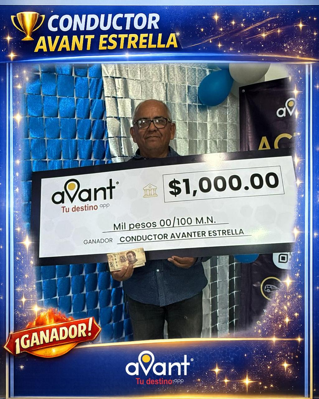 Taxista Avant Veracruz con su bono